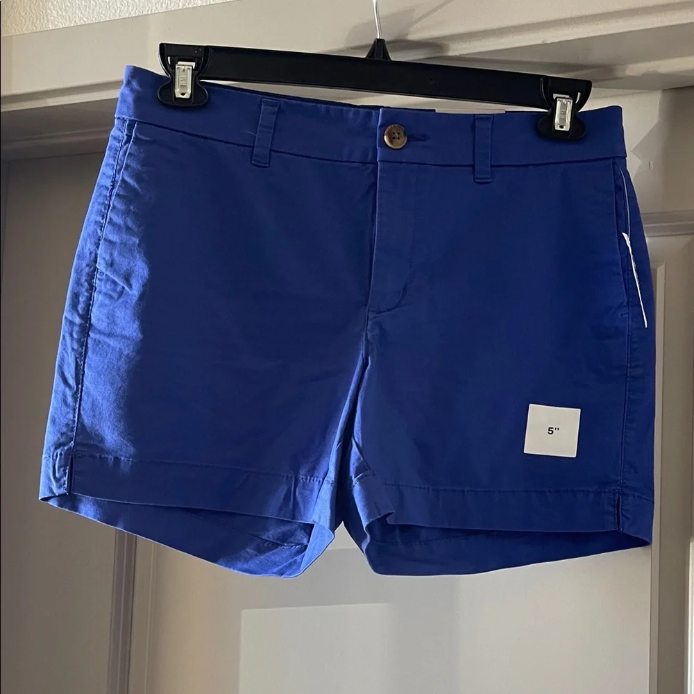NWT Old Navy Royal Blue Everyday Shorts 5” inseam - Size 6 - Picture 1 of 4